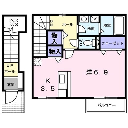 エクセランクールの物件間取画像